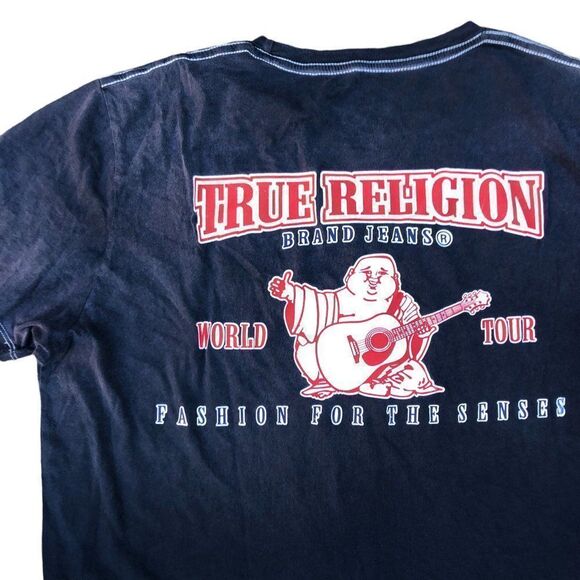 True Religion T Shirt XXL Big Logo - Picture 3 of 12